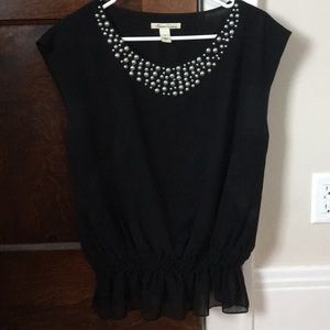 Kenneth Cole Silk Peplum Top - Size 6